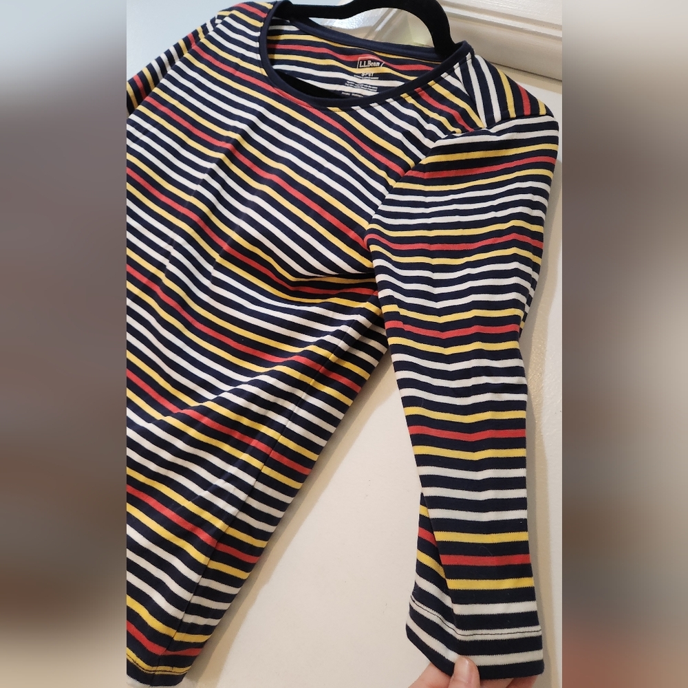 L.L. Bean Women's Striped Top - Multicolor, S-PET - Picture 4 of 5